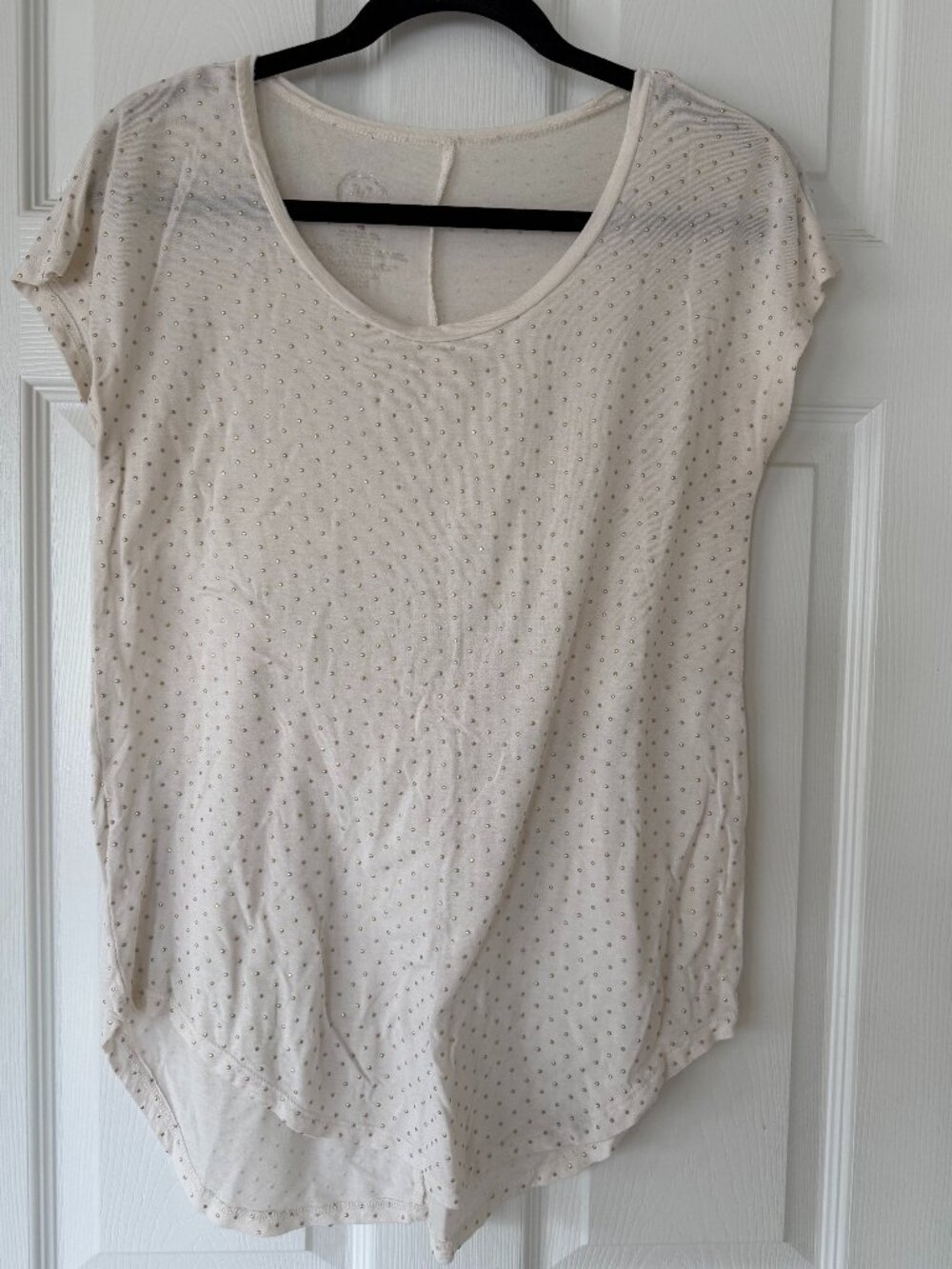 White Top with Gold Dots, XS